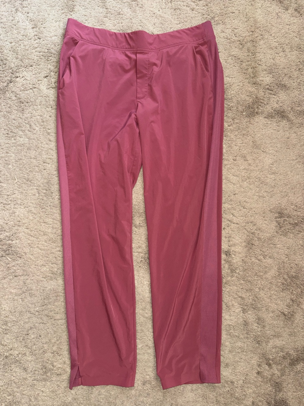 Athleta Brooklyn Heights Rib Waist Ankle Pant – Size 16T - mauvey pink - EUC